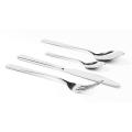 Clearance Sale-Stainless Steel 24-Piece Silver Finish Cutlery Set