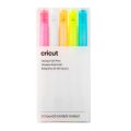 2009849 - Cricut 5 medium point (1.0 mm) opaque pens in pink; white; orange; yellow; and blue; Hi...