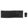 Logitech Wireless Keyboard and Mouse Combo MK270 Nano USB receiver Full size spill resistant keyb...