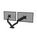 PORT MONITOR ARM DUAL BK