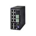 VIVOTEK L2+ Managed POE Industrial Switch; 8x POE+; 4x SFP; 240W; 48VDC PSU required