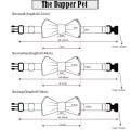 The Dapper Pet  Checkered Bow Tie Dog Collar