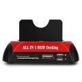 All-in-1 Dual Hard Drive HDD Docking Station with One Touch Backup for 2.5"/3.5" SATA IDE