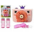 Colorful Bubble Making Camera For Kids - Pink