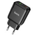 Hoco - N5 Type-c wall charger, Type-C PD20W + USB QC3.0 18W output  - Black