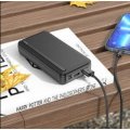 Mobile power bank, 20000mAh, Micro-USB / Type-C 2A input, dual USB 5V / 2.1A output, with LED ind...