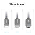 Romoss 3 in 1 Fast Charging cable for iPhone / Type-C / Micro 2.4A - CB25A
