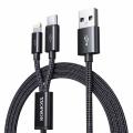 ROMOSS Multi Charger Cable 2-in-1 iPhone and Android USB C Charging Cable - CB219
