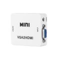 VGA to HDMI 1080p Full Hd Video Converter - White