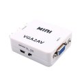 VGA2AV Mini VGA to AV RCA Converter for PC & Audio