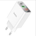 Wall charger C100A PD20W + QC3.0 EU set with cable - Type C to iPhone