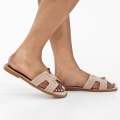 Beige flat slide seventy9