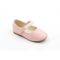 Pink infants girls dress pump with pearls anahi