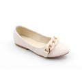 Nude girls weaved pump with link trim anisa