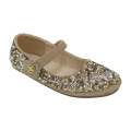 Gold glitter girls dress pump kadena