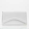 White faux leather convertible crossbody iona