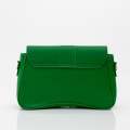 Green faux leather convertible crossbody kahula
