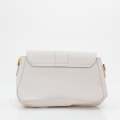 White faux leather convertible crossbody kahula