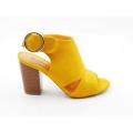 Jenni 200 open toe mustard heels - 4