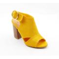 Jenni 200 open toe mustard heels - 4