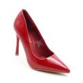 Yumna faux patent leather court shoes glossy apple red - 3