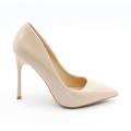 Yumna faux patent leather court shoes glossy nude - 7