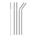 Stainless Steel Straws - 4 Piece