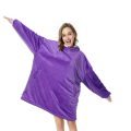 Hoodie Ultra Plush Blanket - PURPLE - (opened packaging)