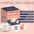 Caffeluxe Cappuccino Creme | 10 Capsules | Single Serve | Dolce Gusto Compatible