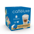 Caffeluxe Latte Macchiato Coffee & Milk | 16 Pods l NESCAF Dolce Gusto Compatible Pods