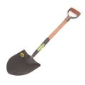 Lasher Shovel  Round Nose Solid Socket (Wood Shaft, Metal Hilt R2)