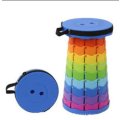 Portable Rainbow Folding Stool (Blue)