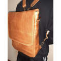 2 in 1 A4 leather  Messenger/ Backpack