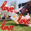 Giant Red Love Foil Balloon for Valentine's Day, Party Decorations, Anniversary, Engagements, Wed...