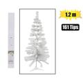 White Christmas Tree 1.2m 161 Branches with Foldable Stand, Easy Setup, Holiday Outdoor Indoor Decor