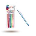 6 Piece Multi-head HB Pencil Set with Lids for Protection, Writing, Drawing, Office or School