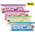 Clear Plastic Pencil Case with Zip - 30cm in Length
