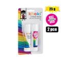 Khoki Glue Sticks 2pack, [25g] Non-toxic and Washable Glue for School or Office