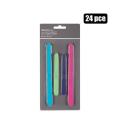 Emery Board Nail File Set 24pc Assorted Lengths and Colours