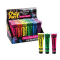 Neon Water Based Glow In The Dark Body and Face Paint Tubes UV Reactive Non-Toxic 25ml