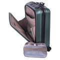 Cellini Tri Pak 4 Wheel Carry On Trolley Includes 1 Large Packing Cube | Green