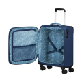 American Tourister Pulsonic 55cm Cabin Spinner - Expandable | Combat Navy