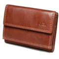 Johnny Black Bavaria Mini Tri-fold Leather Wallet - RFID | Brown