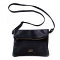 Tan Leather Goods - Nina Leather Sling Bag | Black