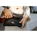 Tan Leather Goods - Nina Leather Sling Bag | Black