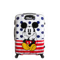 American Tourister Disney Legends Alfatwist 75cm Large Spinner | Mickey Blue Dots