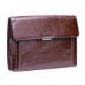 Adpel Vitello Leather Luxury Business Underarm Folder | Brown