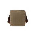 Escape Classic Canvas Utility Crossbody Bag | Light Brown with Brown Trim