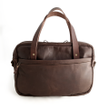 Bark And Mill Leather Laptop Briefcase | Chocolate