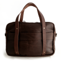 Bark And Mill Leather Laptop Briefcase | Chocolate